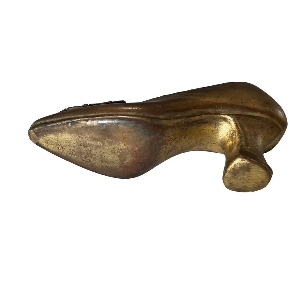 Heavy New York labeled pin cushion brass shoe - 3.75